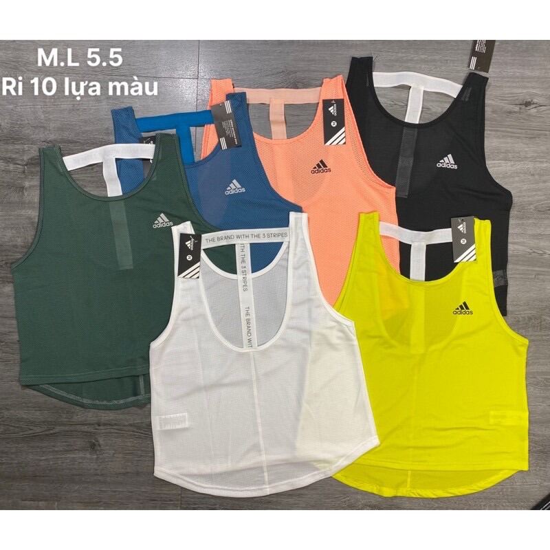 Áo Tanktop Thể Thao Tập Gym Nữ Dây Chữ T Chất Thun Lưới Nhẹ Mát