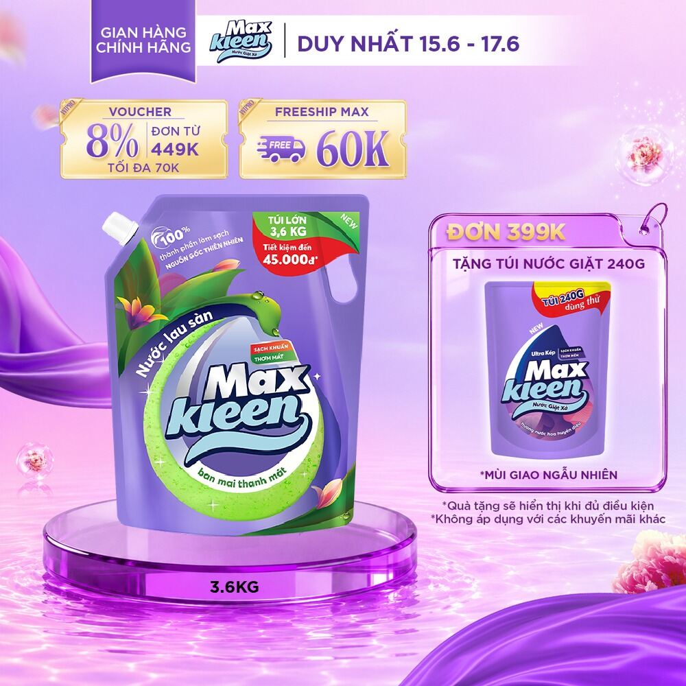 Túi Nước Lau Sàn MaxKleen 3.6kg