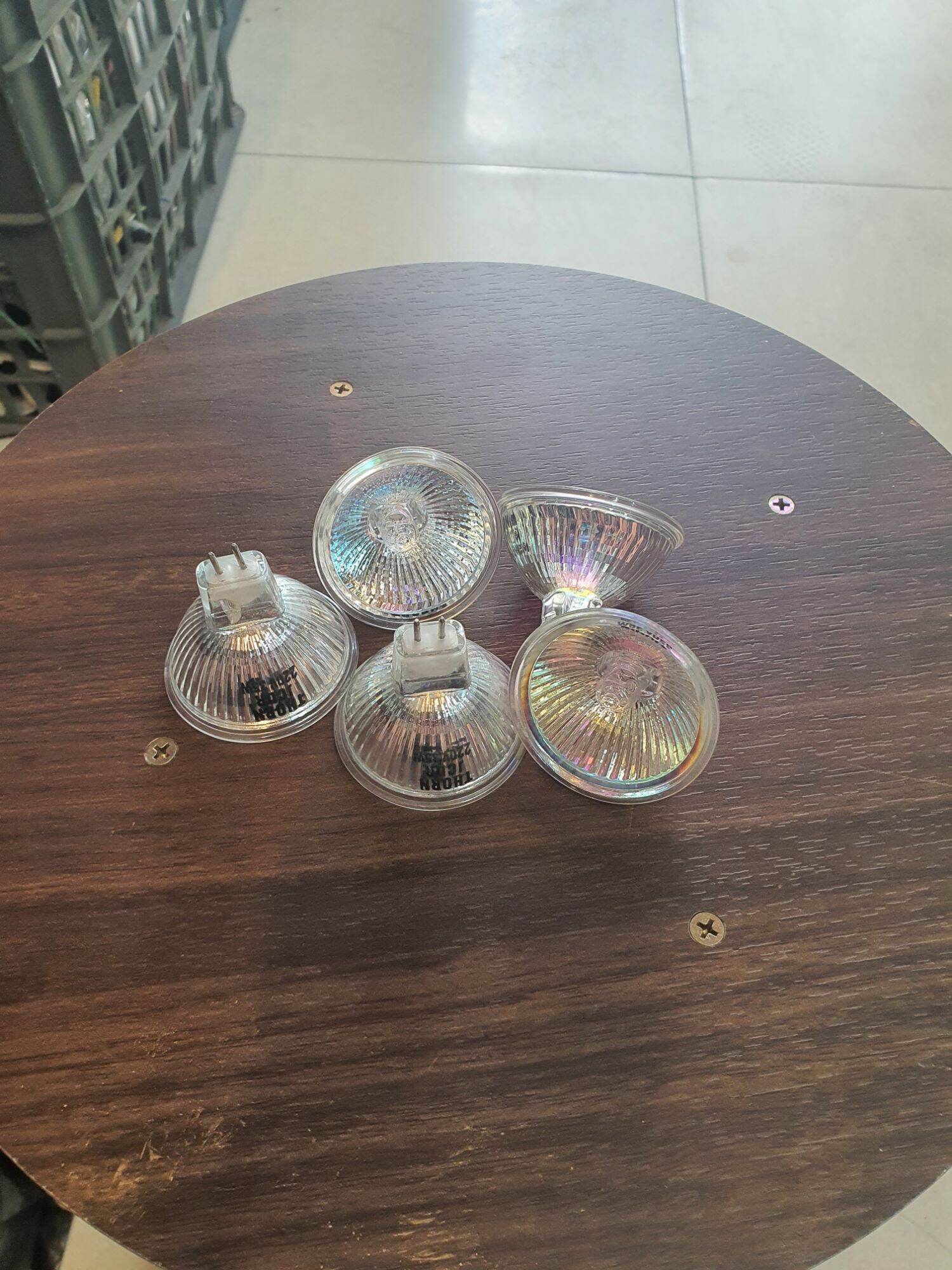 combo 5 bóng nón Mr 16 -35w halogen điện 12v và 220v