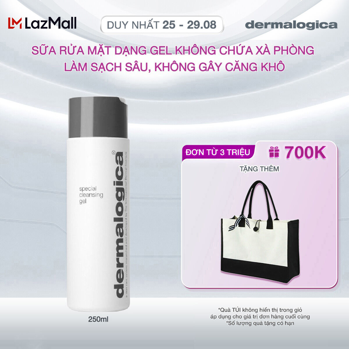 Sữa rửa mặt Dermalogica Special Cleansing Gel không chứa xà phòng 250ml