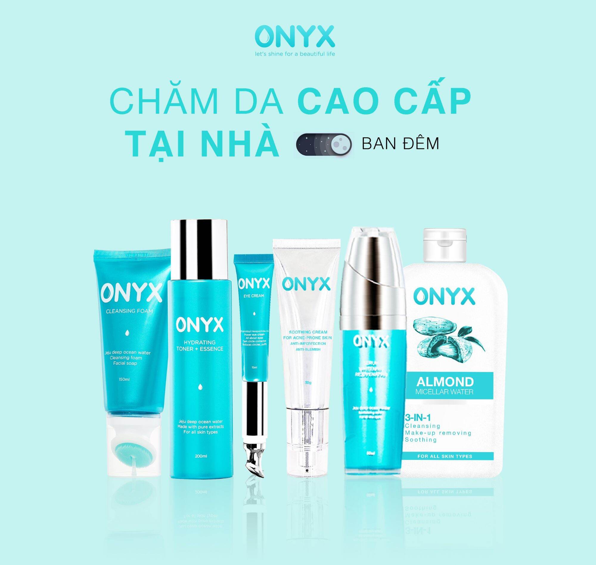 Combo 6sp dưỡng da dành cho ban đêm của onyx hàng chính hãng
