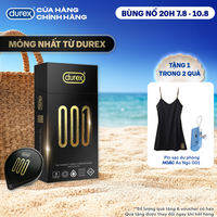 [MỚI] Bao Cao Su Durex 001 Siêu Mỏng, Hộp 3 Bao Mới Ra Mắt