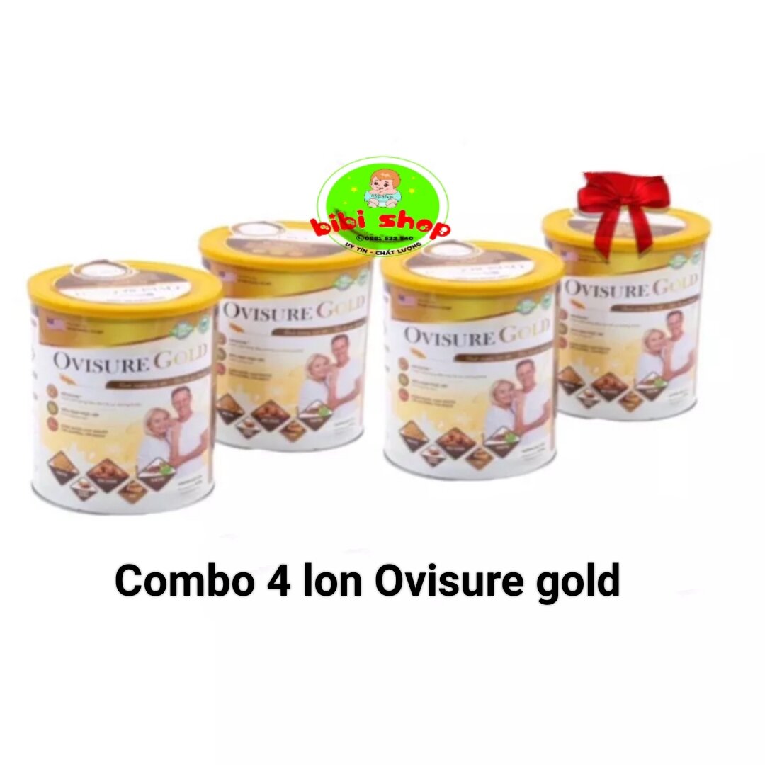 Combo 4 lon sữa hạt ovisure gold
