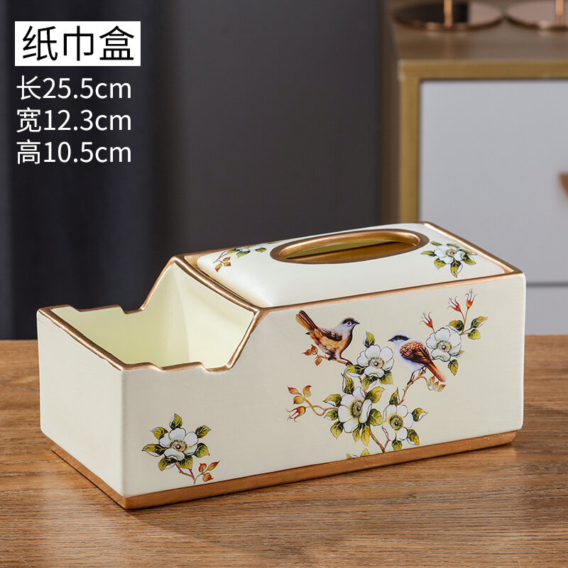 Hộp khăn giấy đáng yêu phòng khách gia dụng hộp giấy rút gốm sứ sáng tạo hộp đựng khăn ăn sang trọng mặt bàn bàn trà phòng ăn