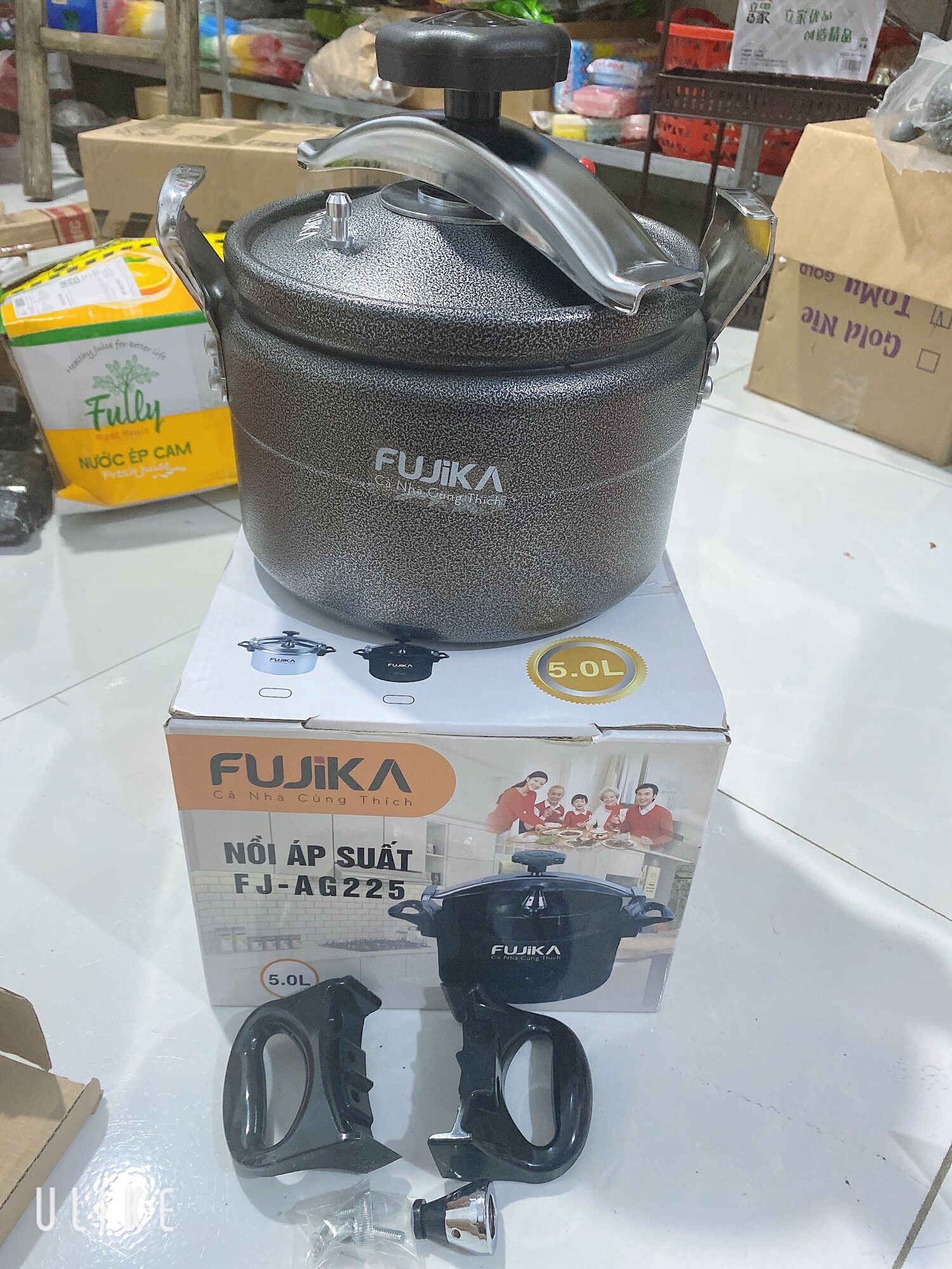 Nồi áp suất đa năng 5L đáy từ - nồi áp suất Fujika 5L