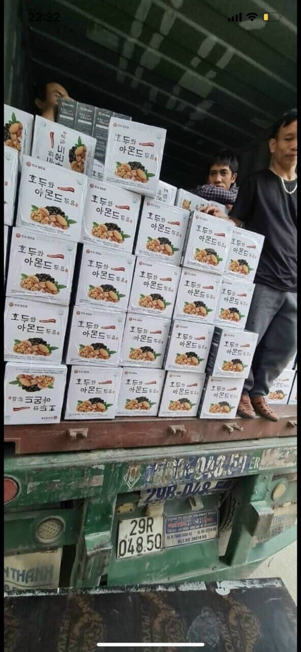 [DATE T6/2022] Sữa hạnh nhân óc chó đậu đen Hàn Quốc date mới (16hộp x 190ml)