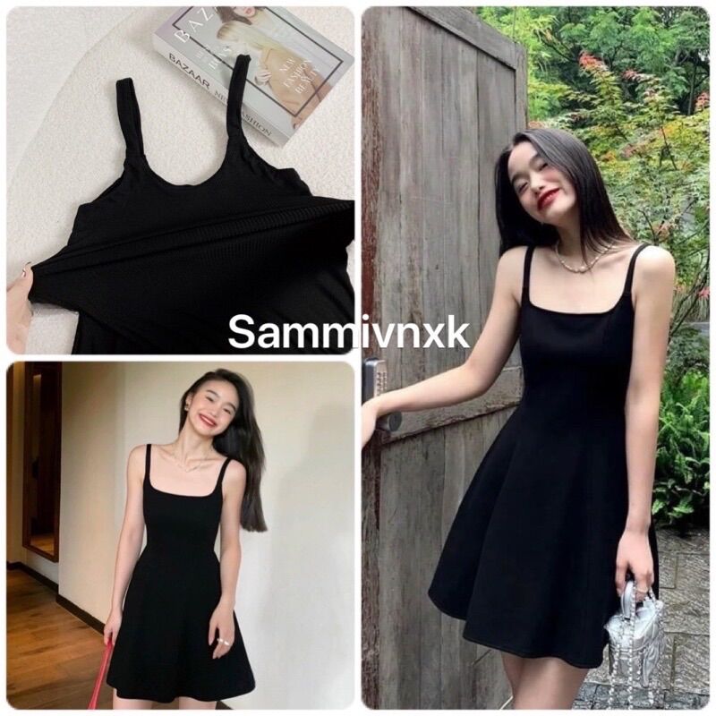 Đầm 2s thun tăm bản to dáng xoè Sammivnxk❤️Freeship