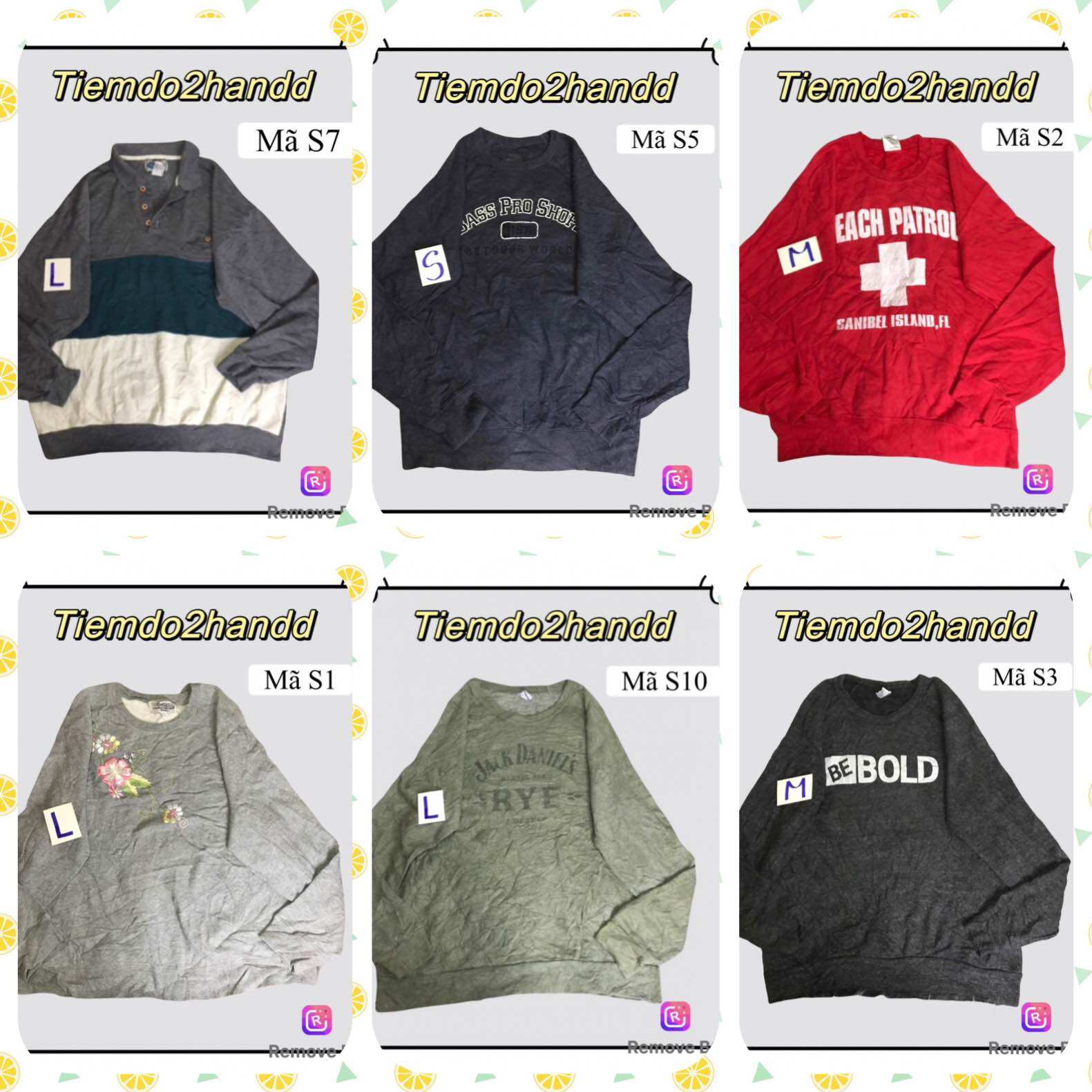 Áo sweater mỹ 2hand có độ mới 70-99%- áo sweater mỹ - sweater 2hand form rộng được lựa mẫu trên hình
