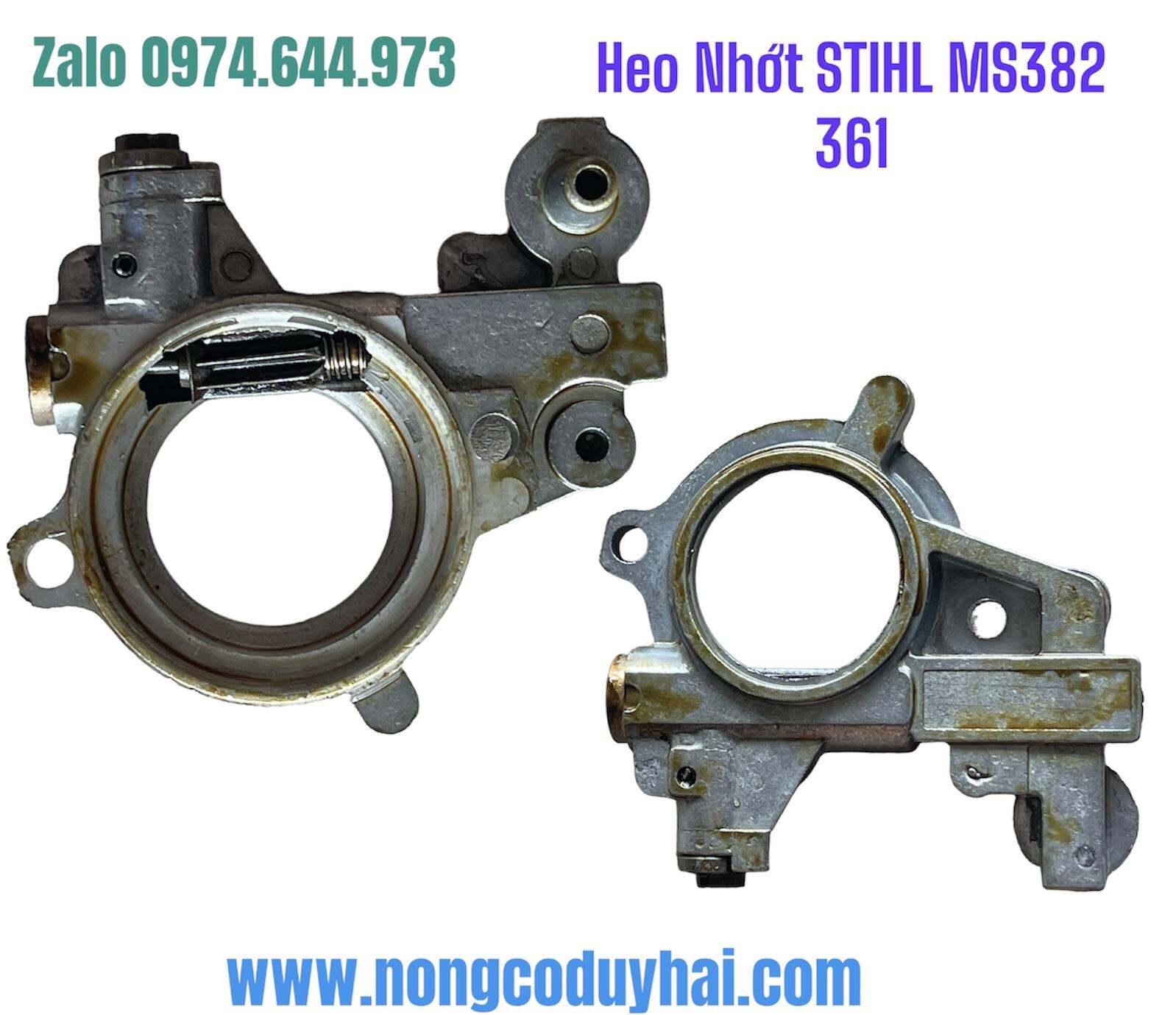 heo bơm nhớt (heo dầu) máy cưa xích stihl ms 382 361