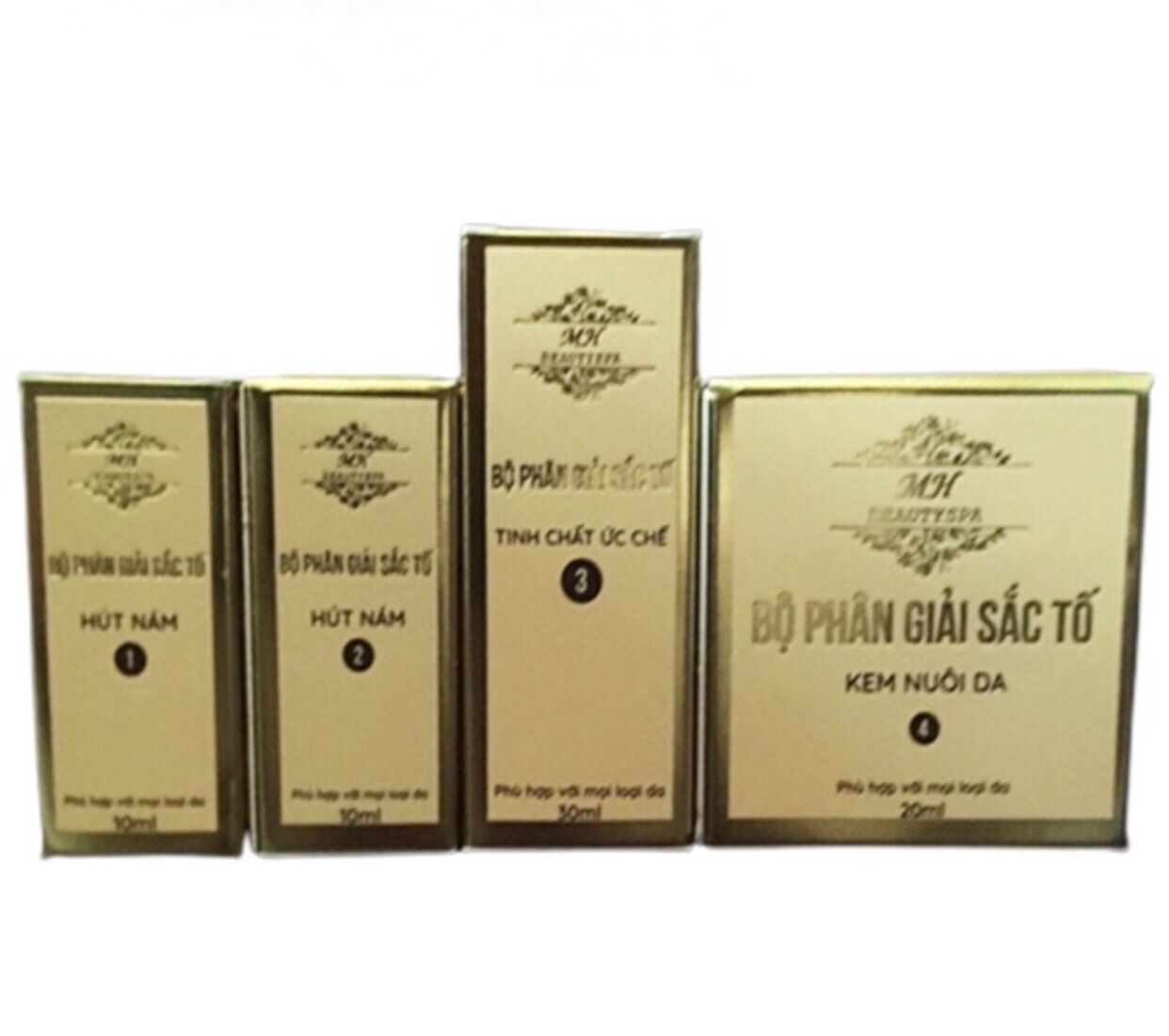 Combo Số 2, số3 bộ phân giải sắc tố nám, giải quyết các vấn đề về da