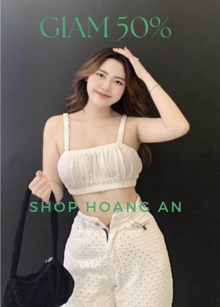ÁO CROPTOP DÂY 3 MÀU NHÚN CỰC XINH HOTTREND. CHẤT VOAN LỤA MỀM MẠI DÀY ĐẸP  SANG CHẢNH CHUẨN SHOP HOÀNG AN. X03089TH1N