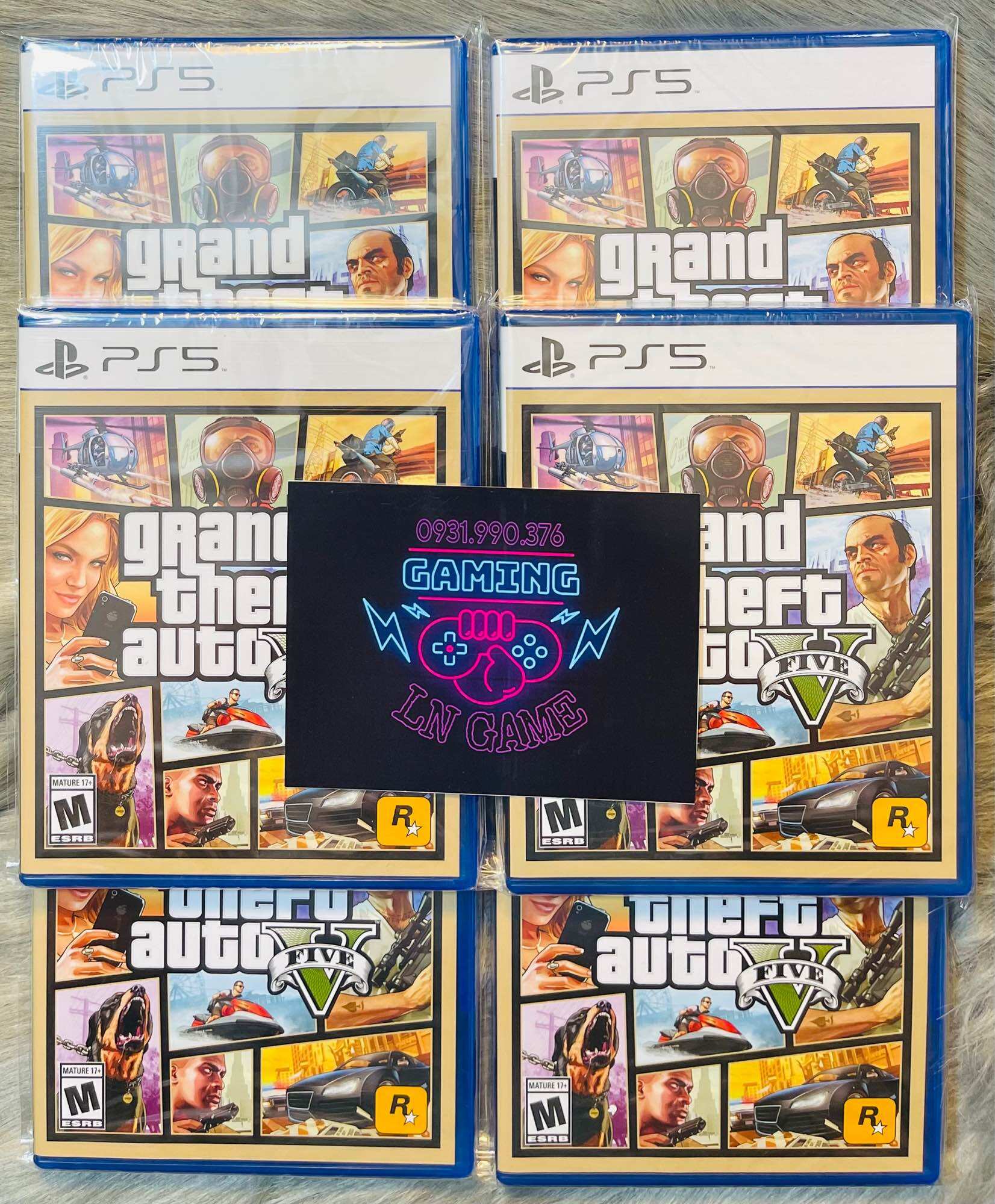 Đĩa Game PS5/PS4 : Grand Theft Auto V (new)