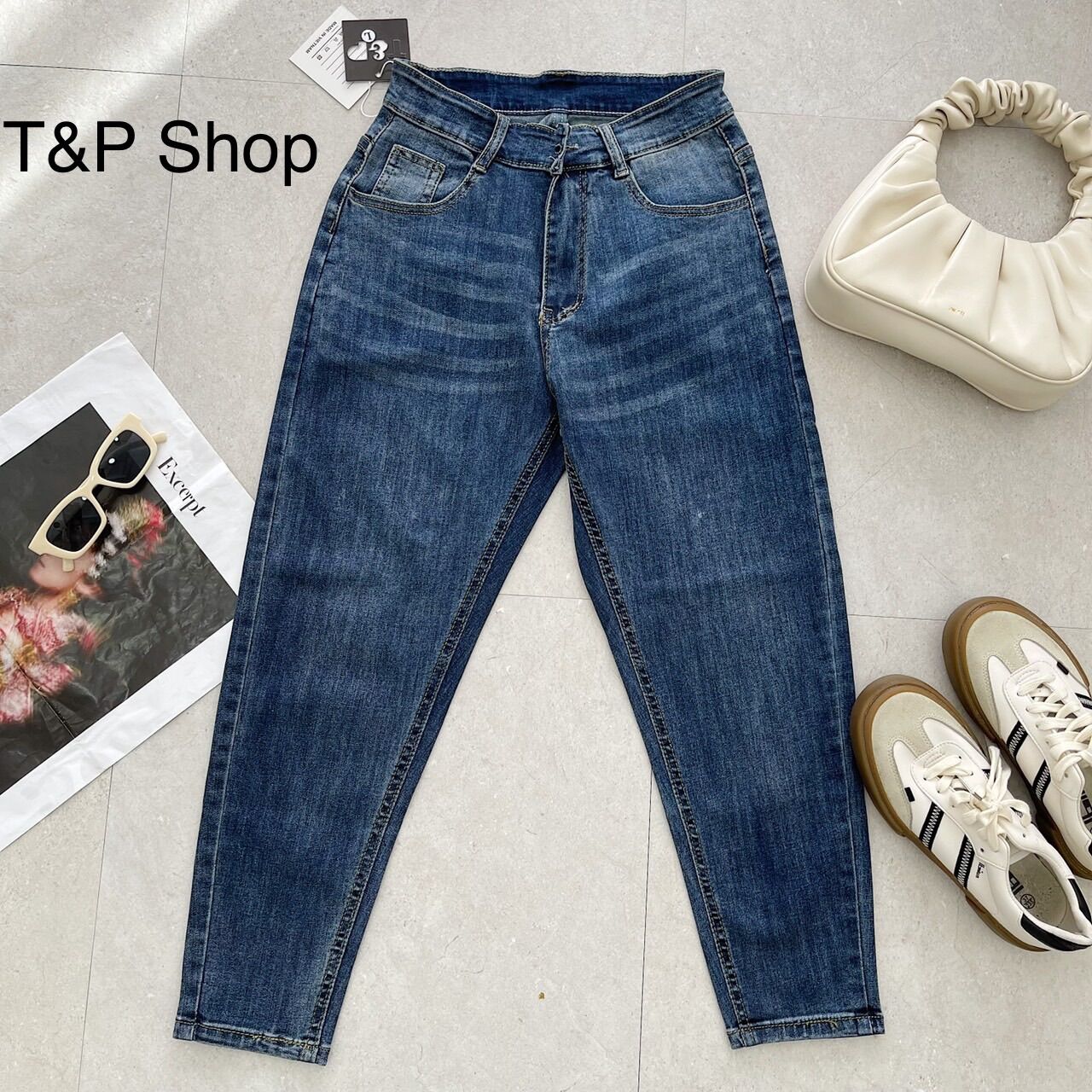 Quần jean baggy bigsize 9 tấc co dãn