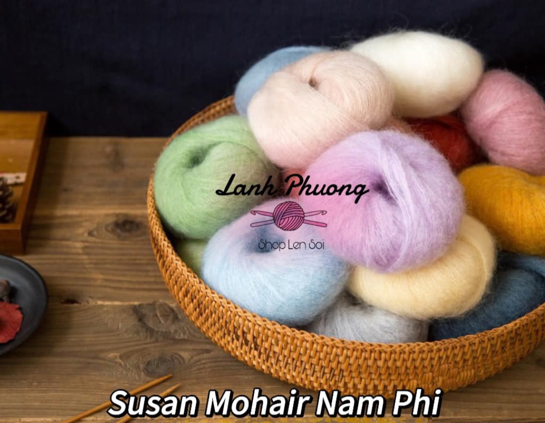 Len Susan Mohair Nam Phi Loại Xịn 20gr