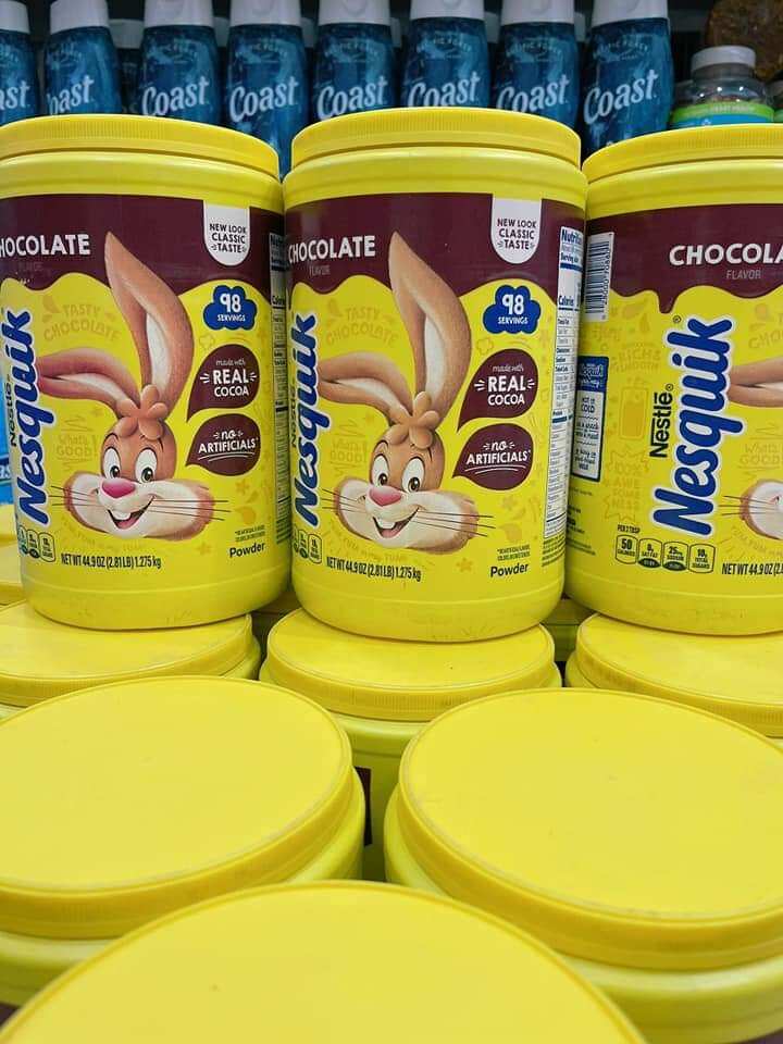 Bột cacao Nesquik Chocolate Mỹ 1,3 kg date 2025