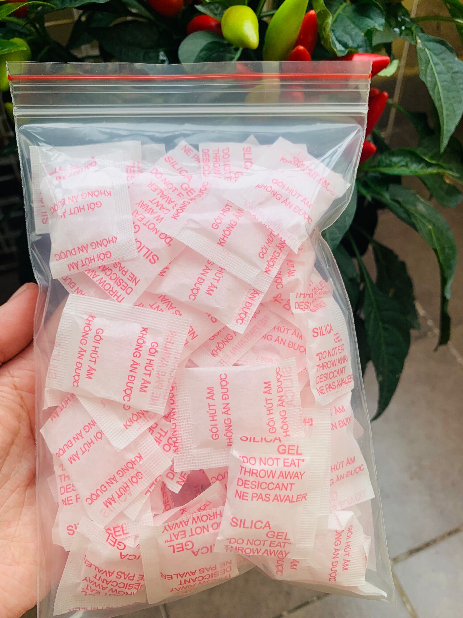 100gói hút ẩm bảo quản thực phẩm
