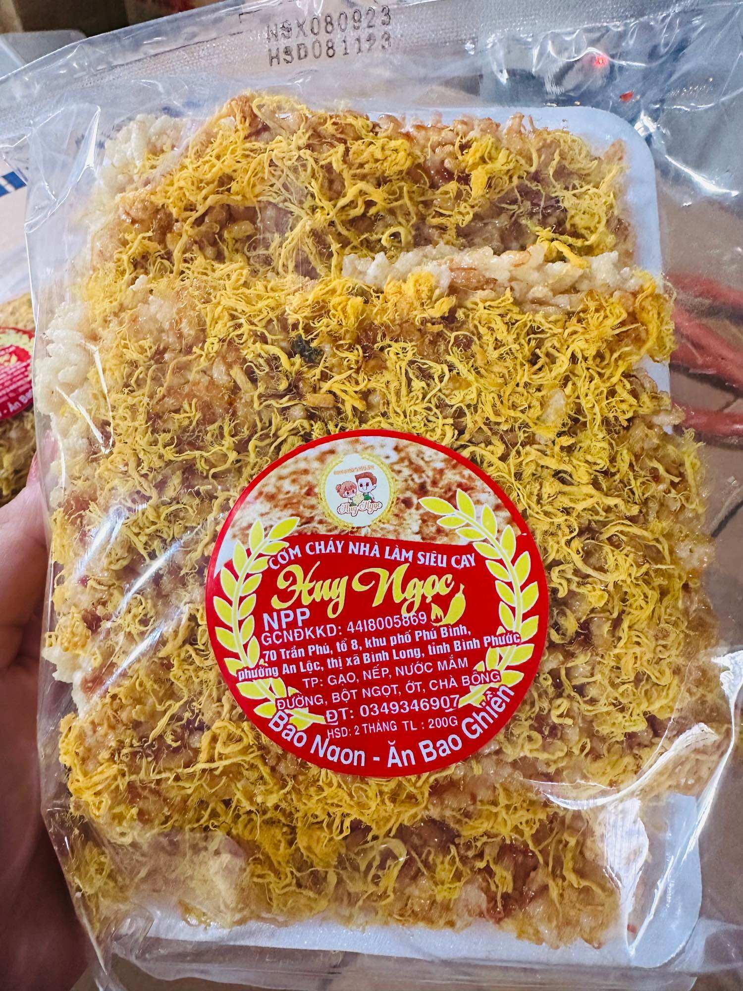 Cơm cháy sốt siêu cay chà bông ngon
