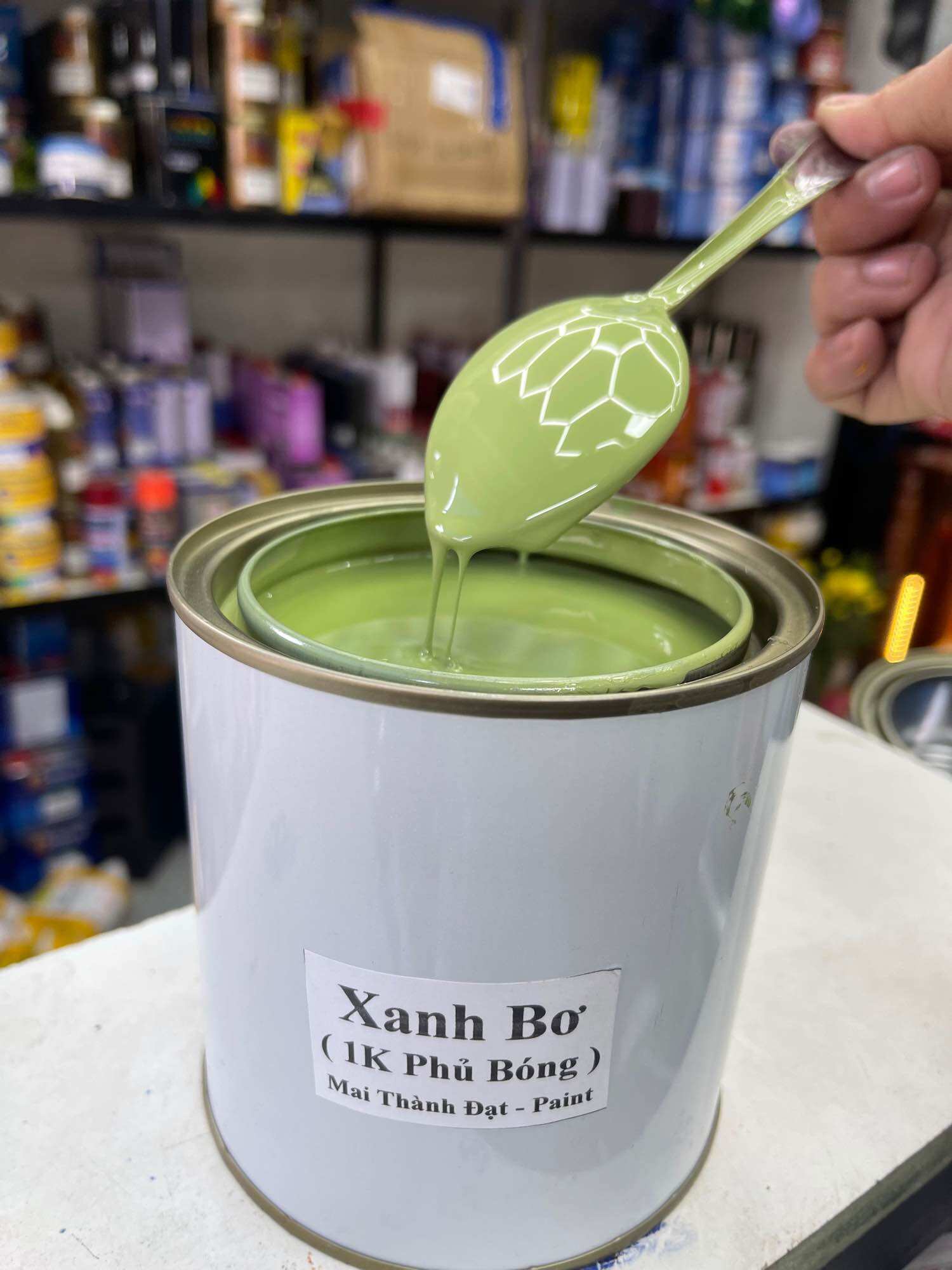 Màu Xanh Bơ Lime Hệ 1K ( Sơn Oto Xe Máy )Đóng gói tùy chọn