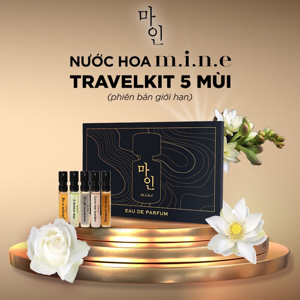 Set Nước hoa Eau de parfum m.i.n.e mini - Travel kit