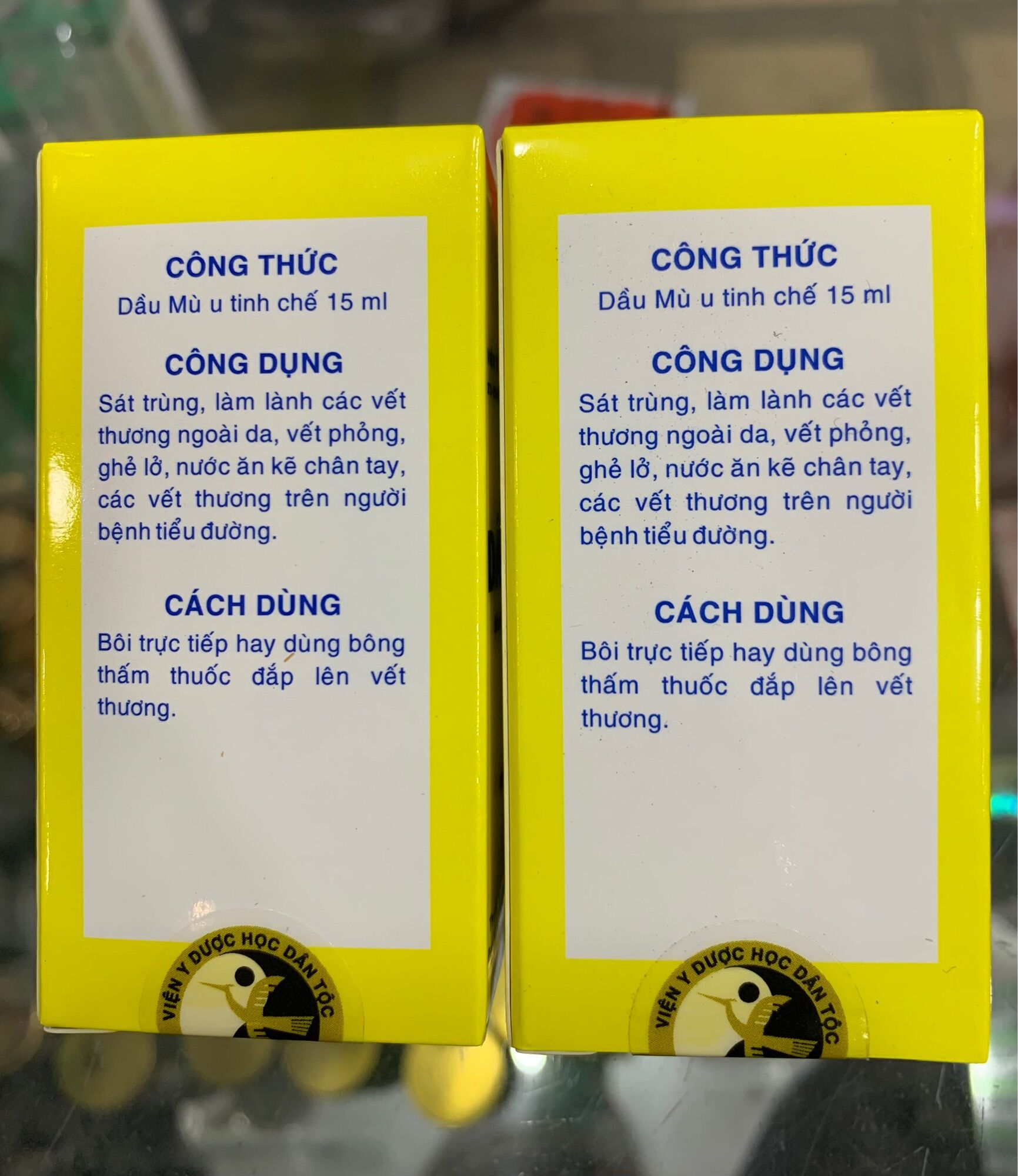 Dầu Inoca của Viện Y Học Dân Tộc