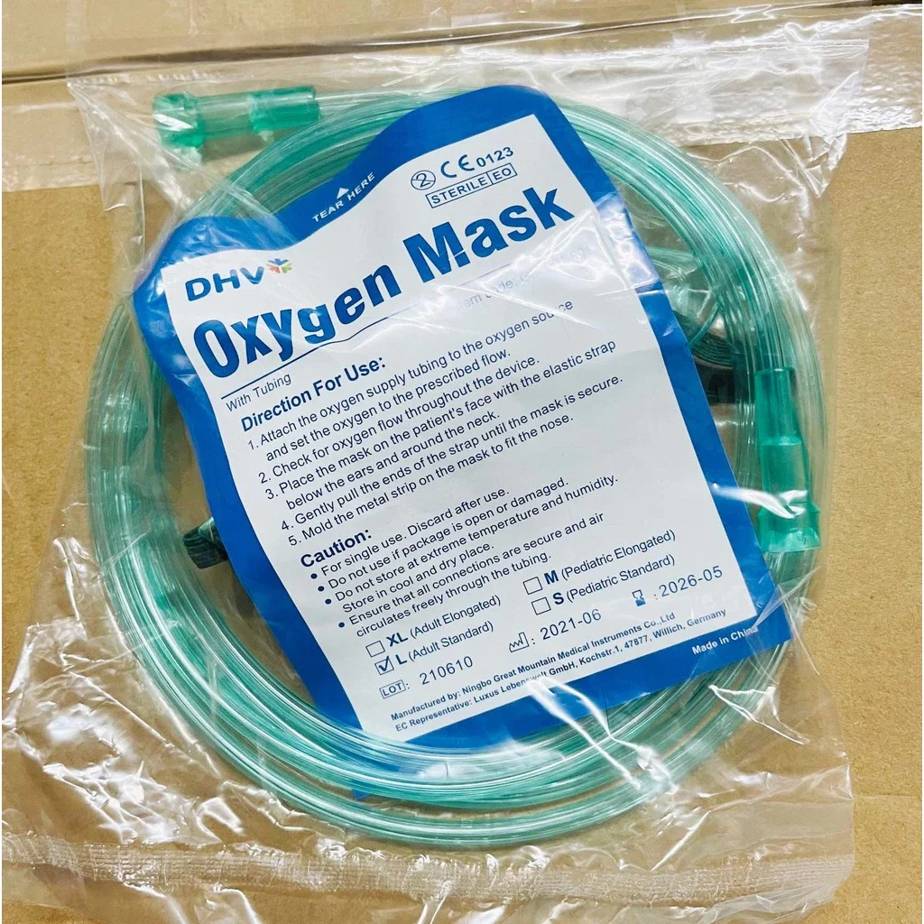 Mặt nạ oxy hỗ trợ thở, mask thở Oxygen