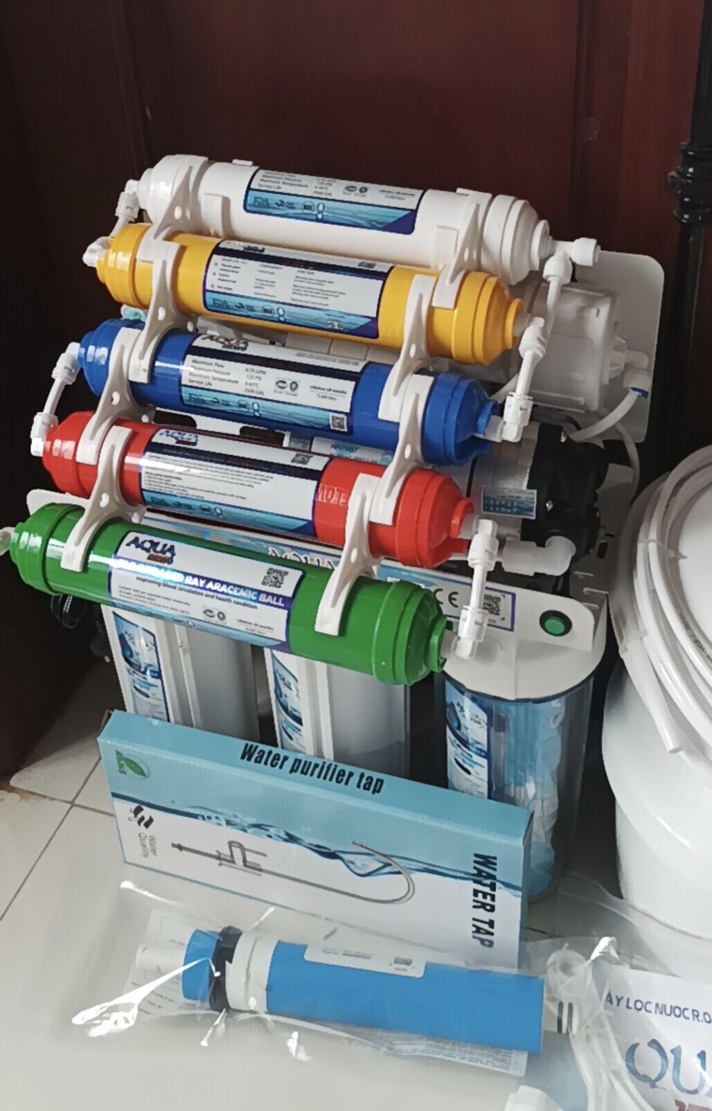 Máy loc nước 9 cấp k tủ - miễn phí vận chuyển