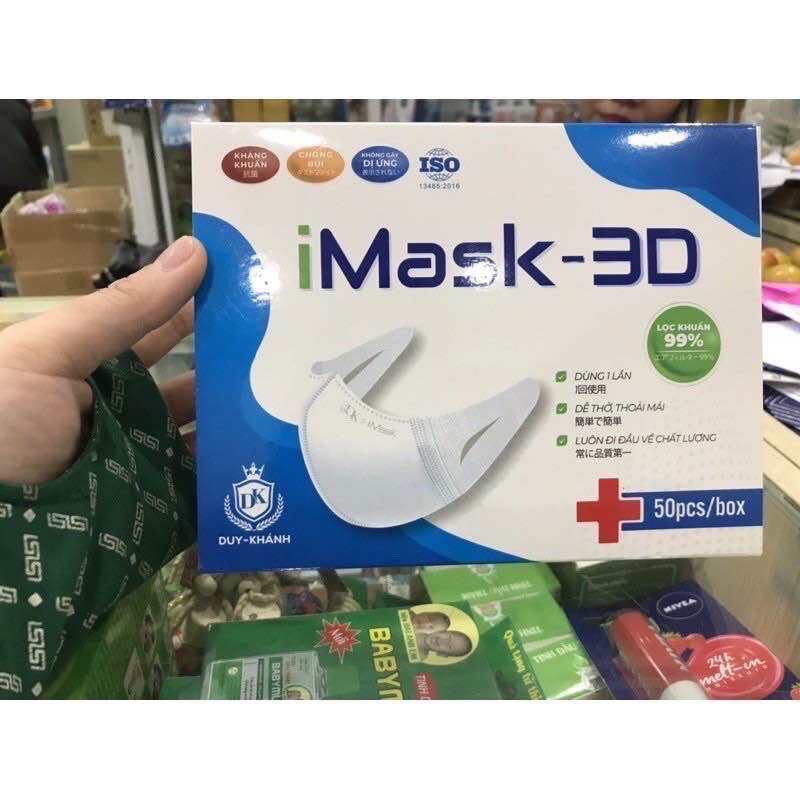 Khẩu trang iMask-3D hộp 50 chiếc
