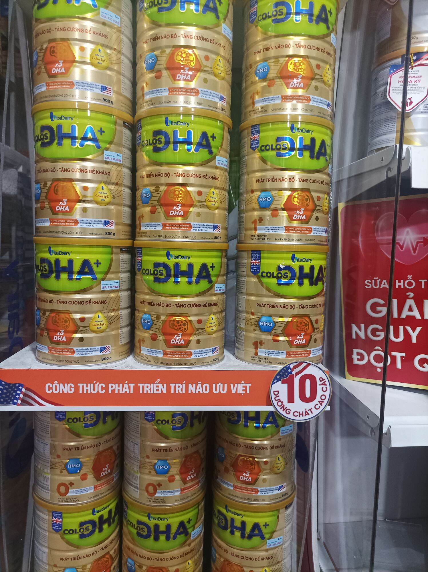 [ Có mã QR tích xu ] Sữa bột Vitadairy Colos DHA 0+ 800g (Date 2026)