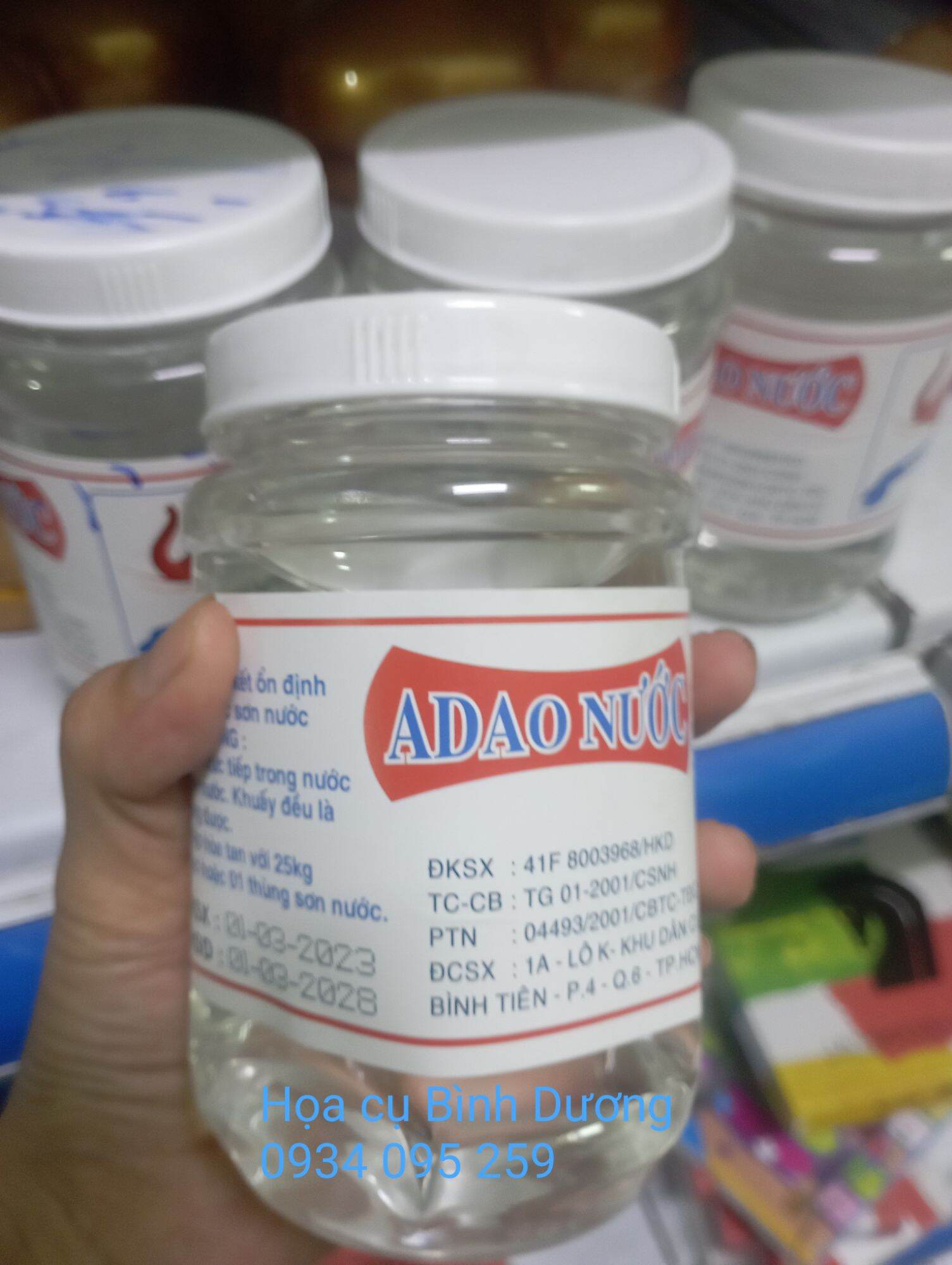 Keo A Dao Nước pha với vôi, màu nước, màu poster,... dung tích 600ml