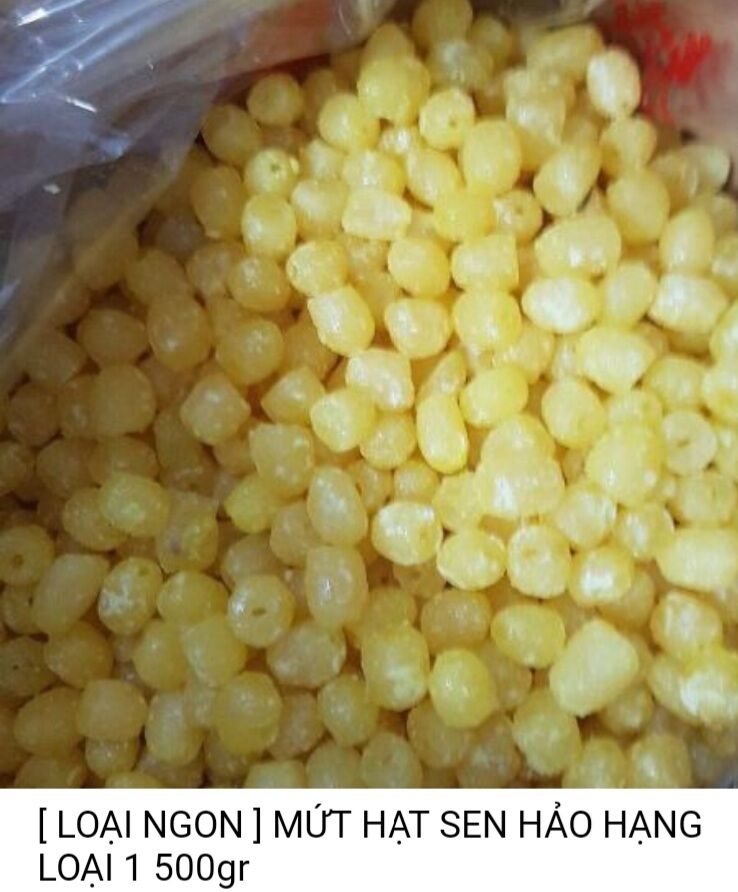 mứt hạt sen  loại ngon dac biệt 500 g