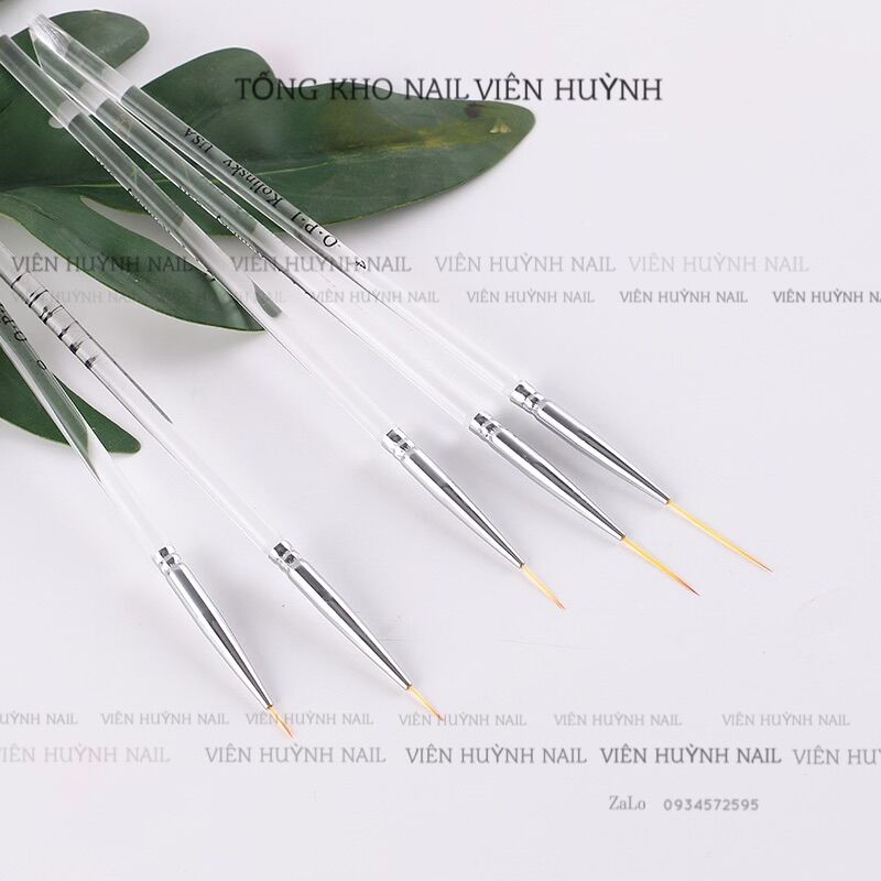 Cọ nét nail, cọ râu opi đầu mảnh vẽ móng siêu nét