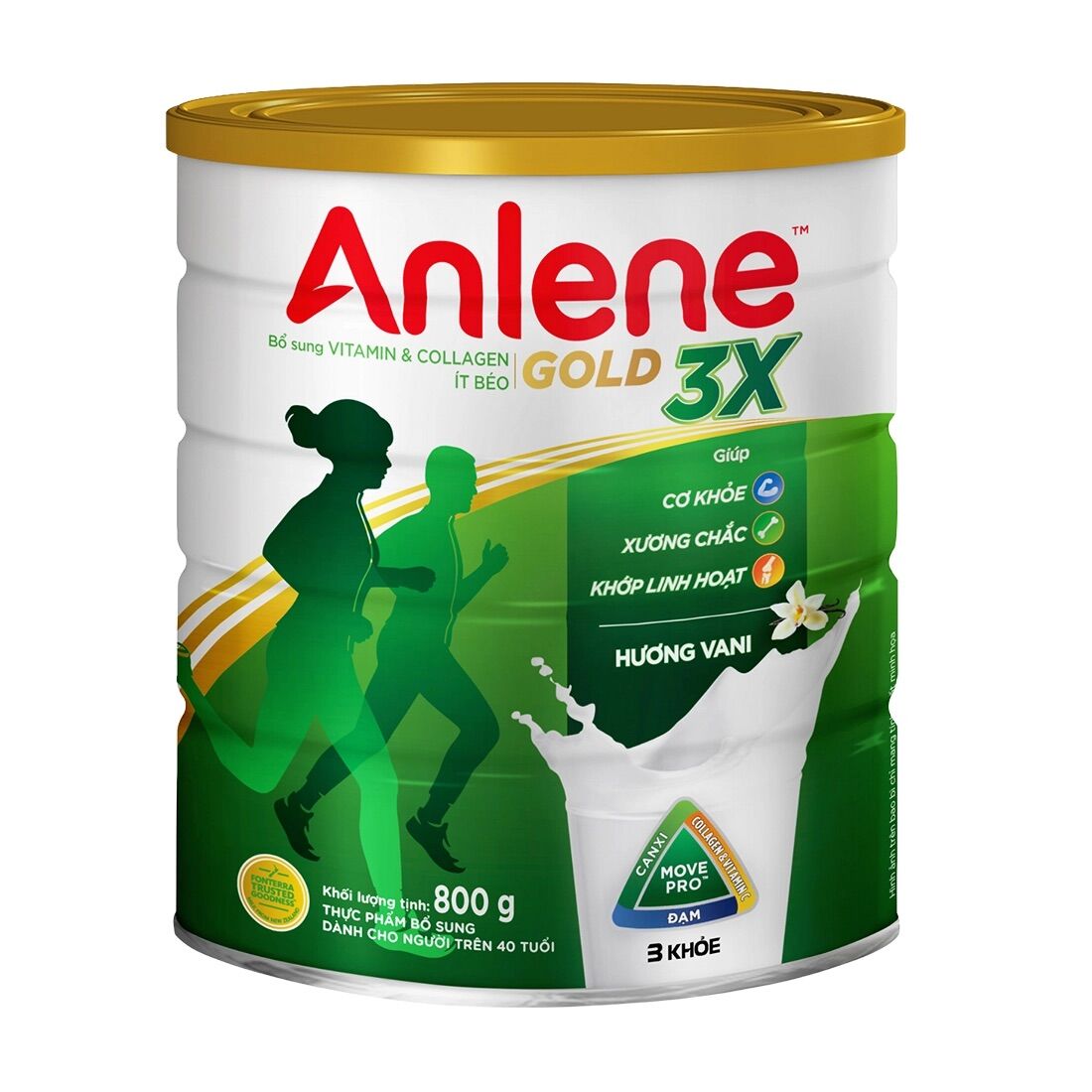 Sữa bột Anlene Gold lon 800g - trên 40 tuổi