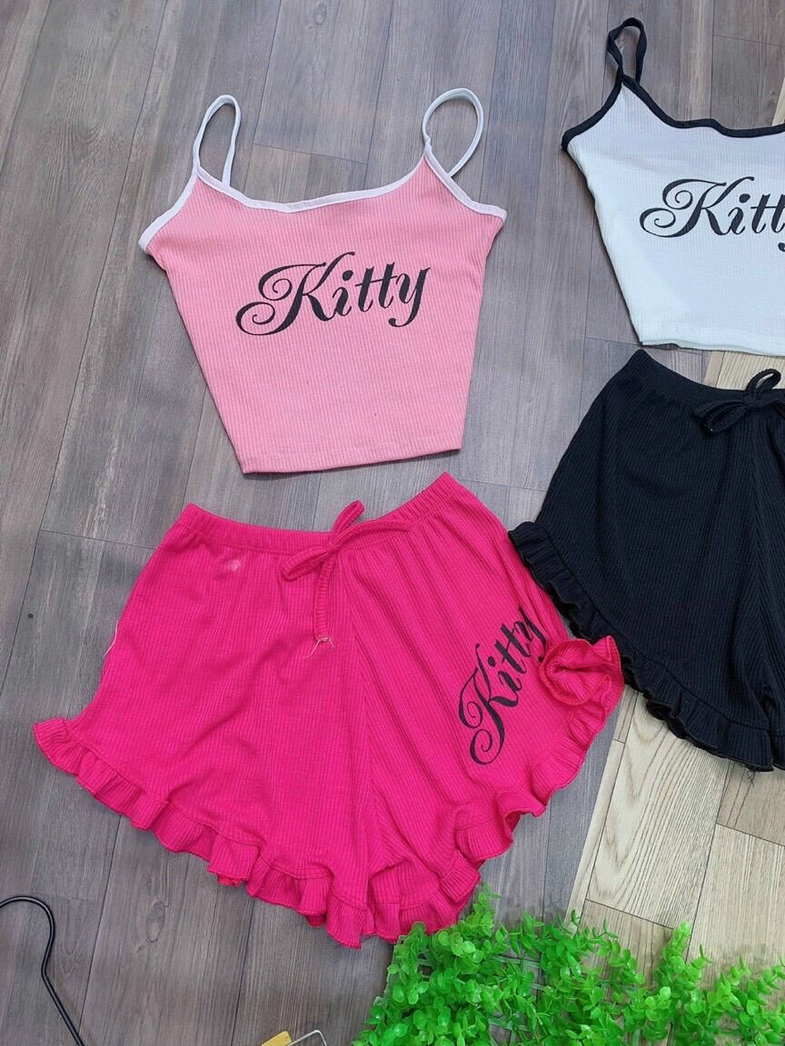Sét bộ 2 dây thun gân kitty