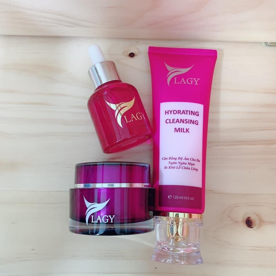 Combo 3 sản phẩm YLAGY gồm Kem Face + Serum + Sữa Rữa Mặt