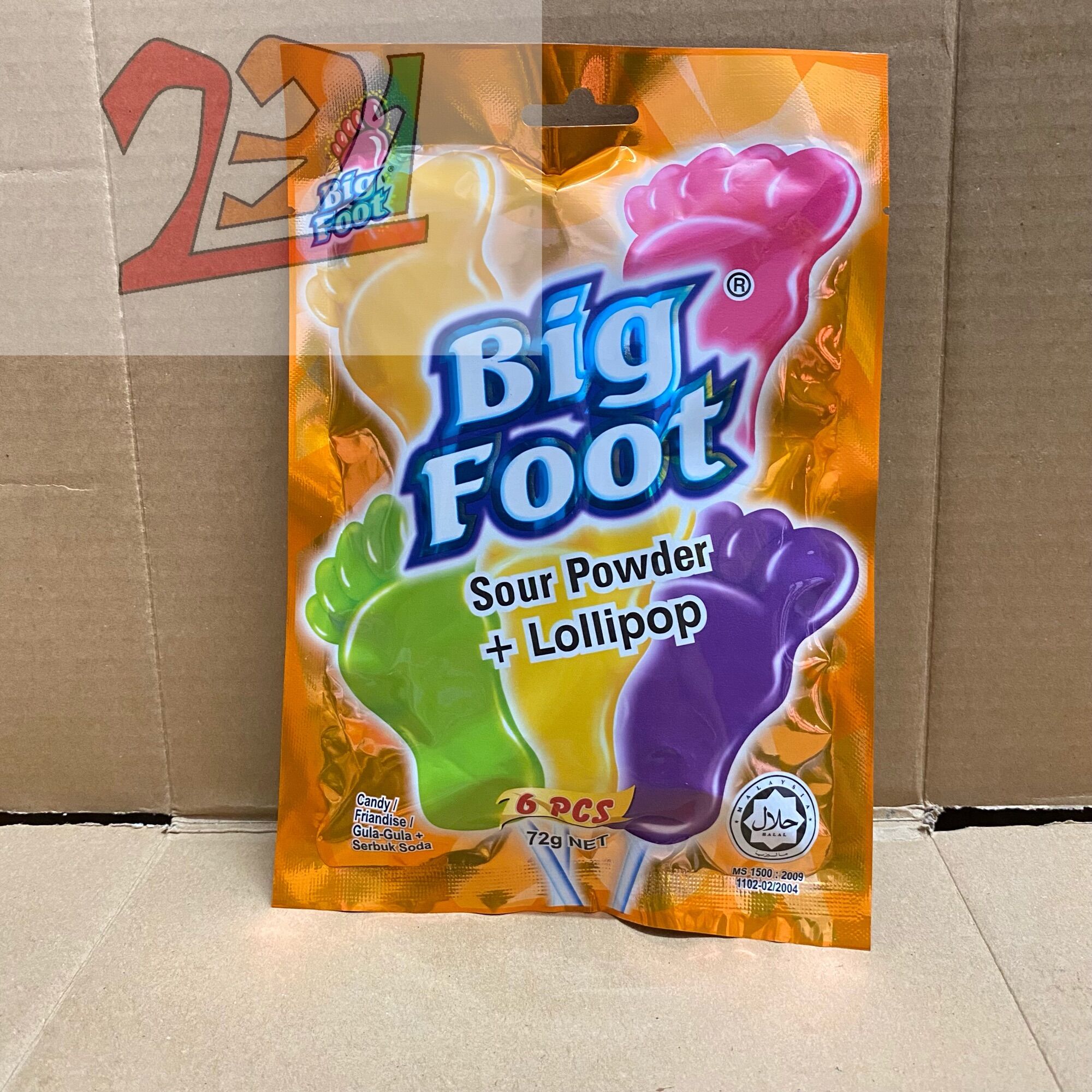 Túi kẹo bàn châm bigfoot siêu chua
