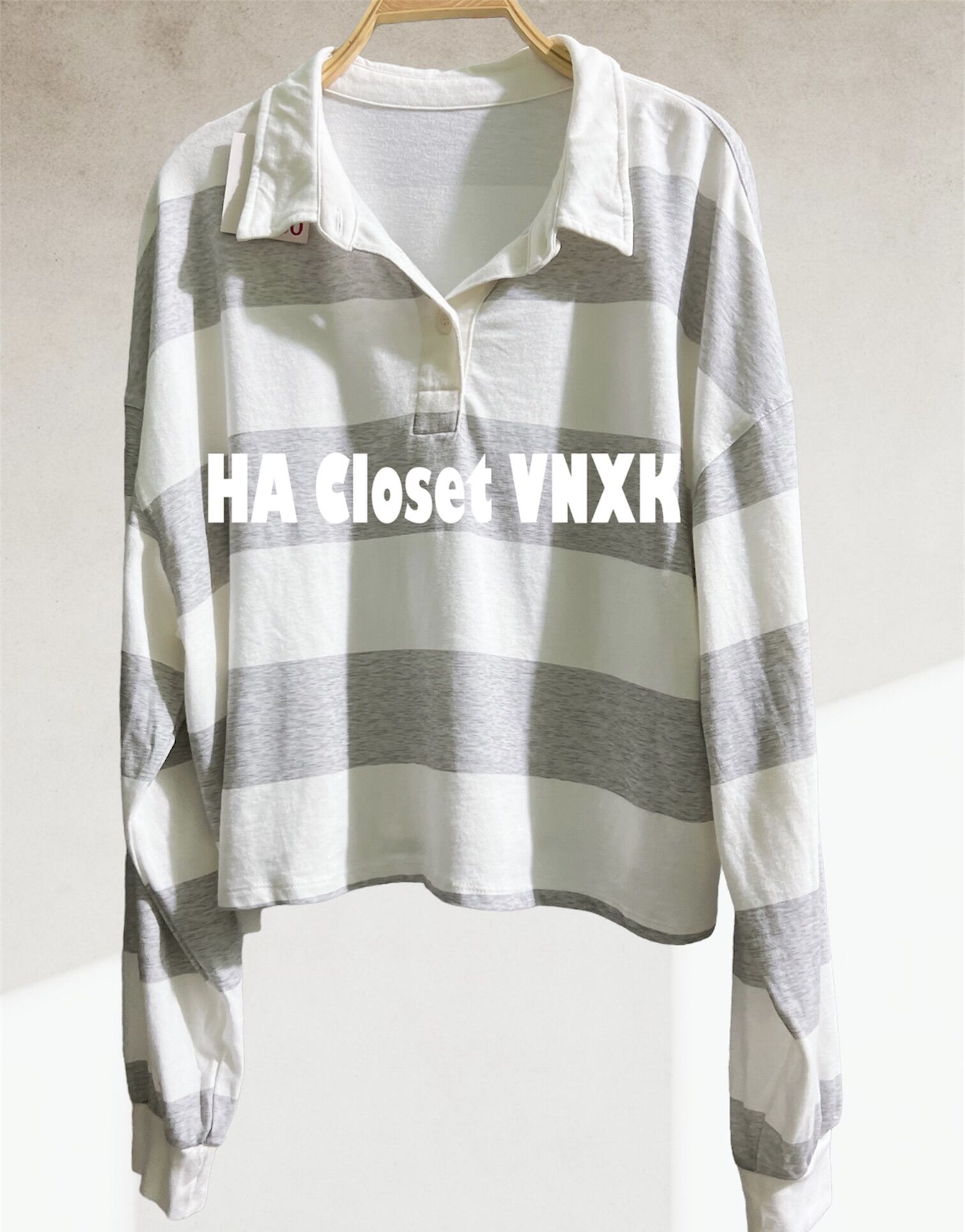 Áo Thun Crop Top Dài Tay SO Xuất Dư