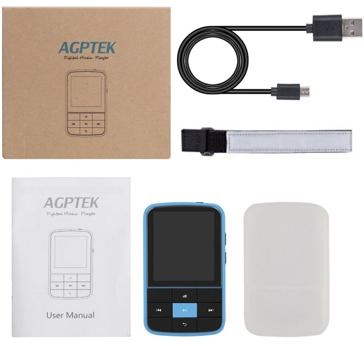 Máy nghe nhạc MP3 Bluetooth AGPTEK 16GB