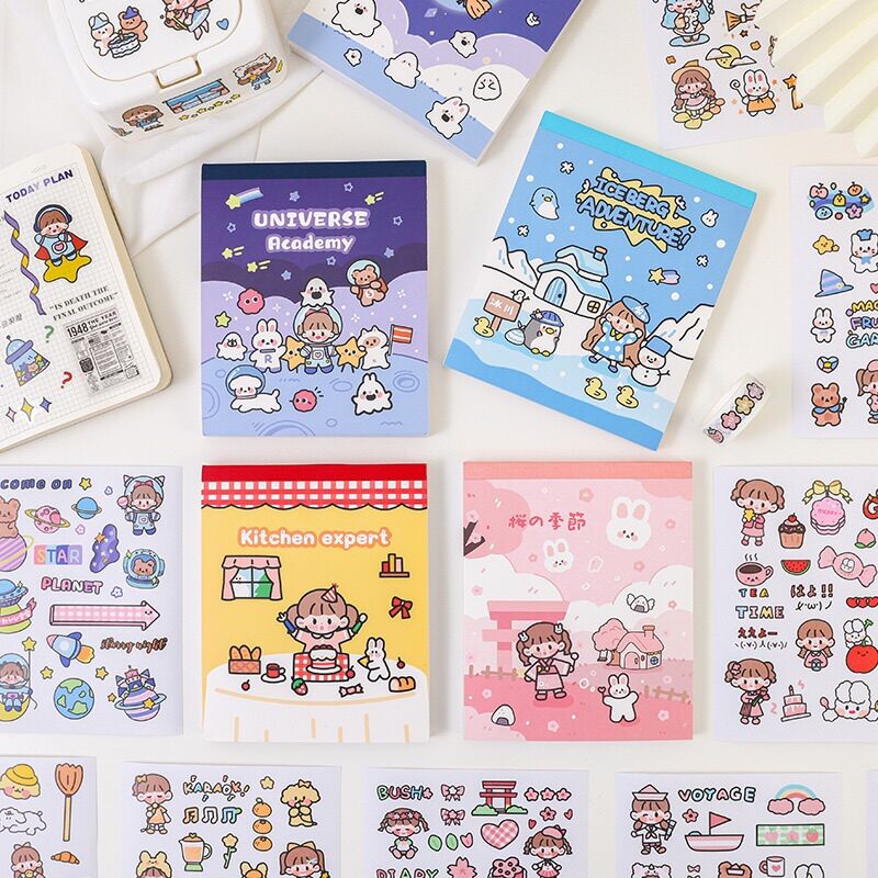 🌸Set 50 tờ sticker nhãn dán trang trí dễ thương🌸