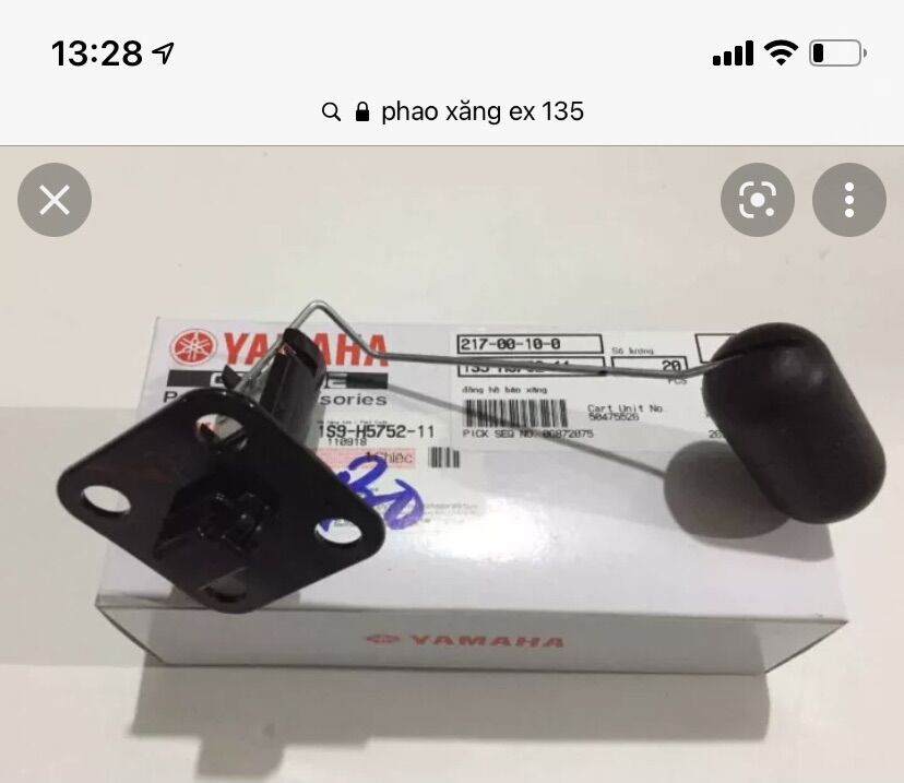 Phao báo xăng sirius ex135