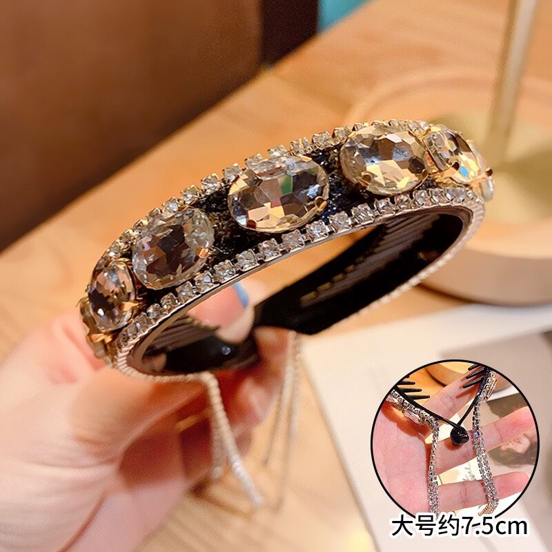 Kẹp búi tóc đính đá phong cách Hàn Quốc