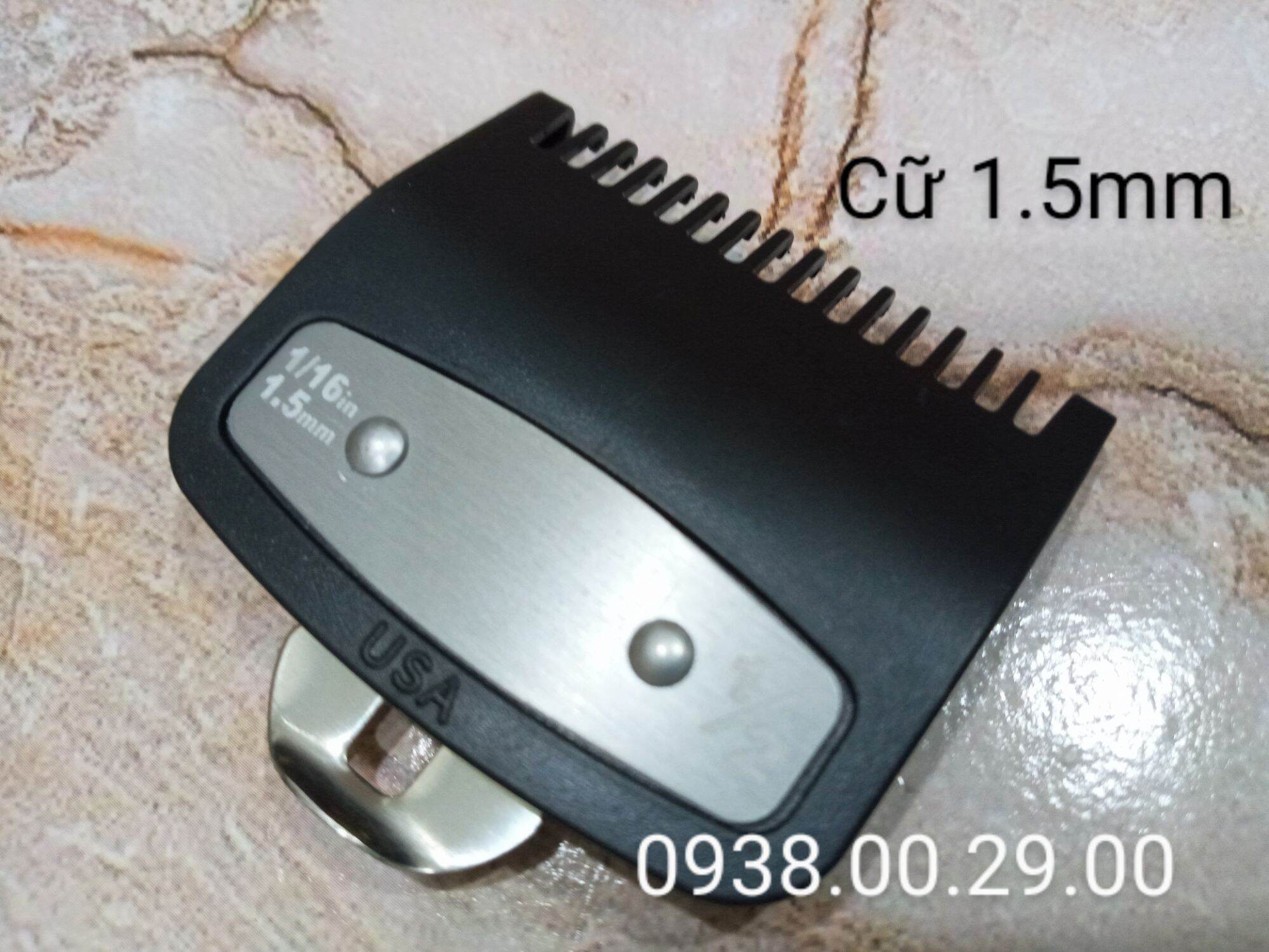 Cữ Tông Đơ 1.5mm Gá Thép USA Loại Tốt, Cữ 1.5mm Cho Tông Wahl, Kemei.(Ảnh thật). 