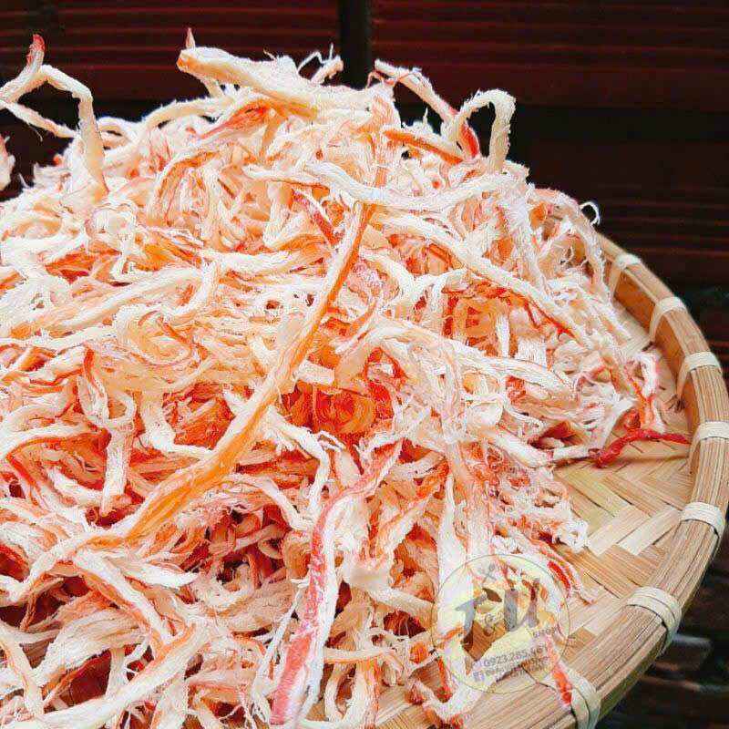 Mực thái xé sợi hấp dừa 250gr