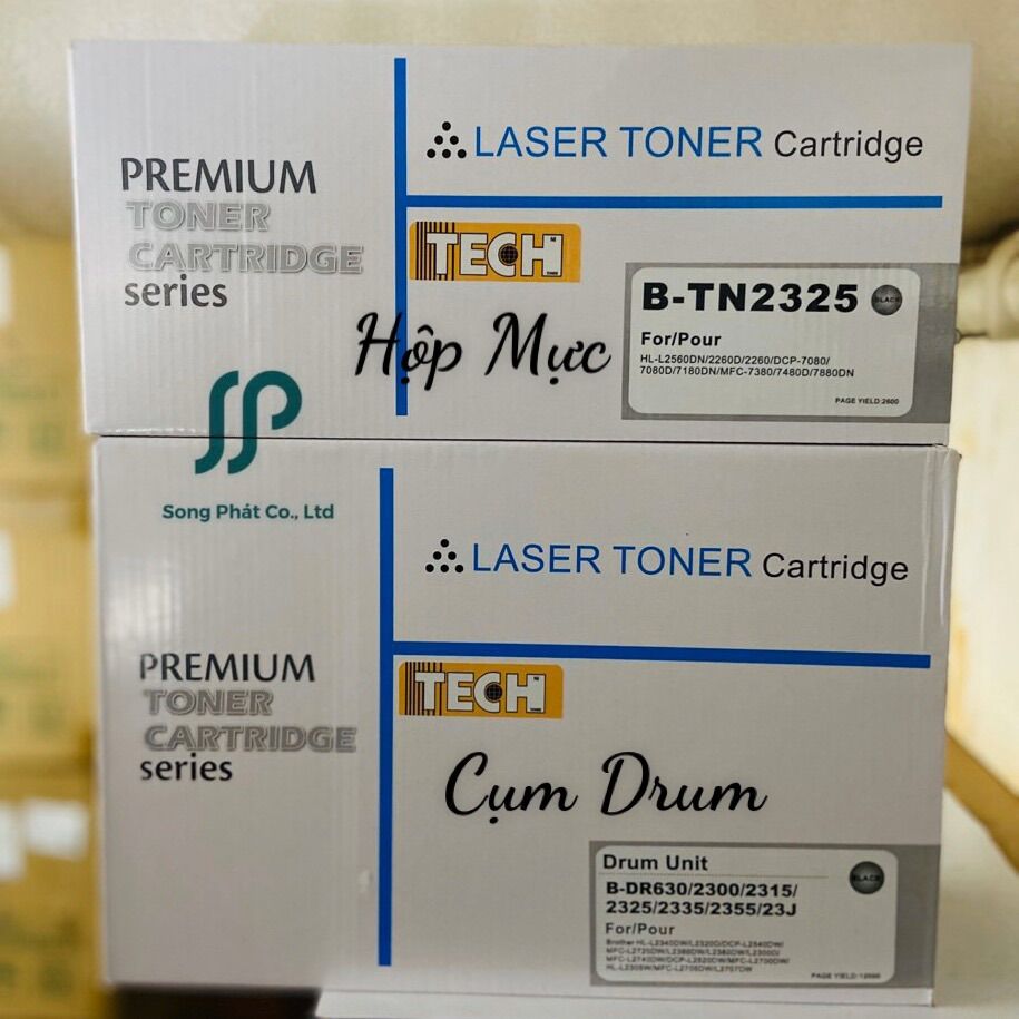 Hộp mực TN 2385/2321/2325 + hộp drum Brother 2385/ DR 630 Toner Mực Cho Máy In HL-L2321D, HL-2361DN, HL-2366DW, MFC-L2701D, MFC-L2701DW