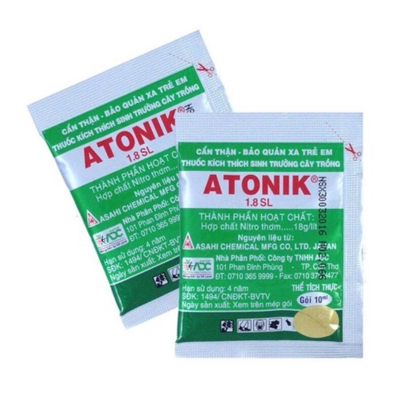 Phân bón kích thích nảy mầm Atonik thế hệ mới an toàn trong sử dụng,gói 10 ml
