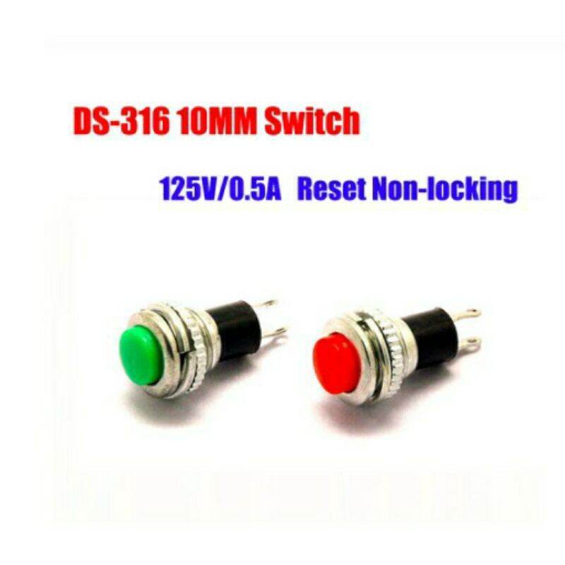 (3 cái )NÚT NHẤN NHẢ DS-316 10mm CONTACT NHẤN NHẢ