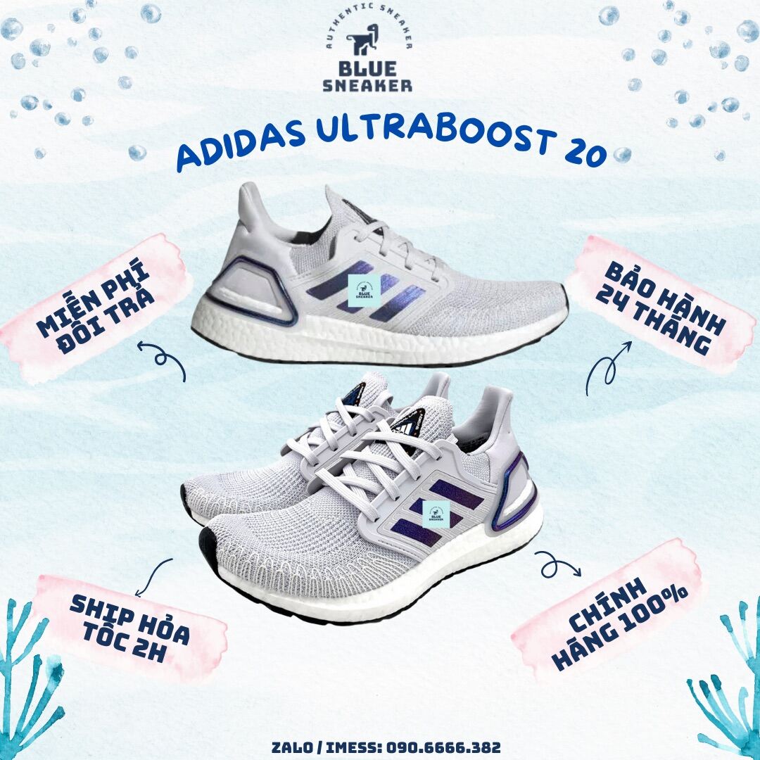 [ CHÍNH HÃNG] Giày thể thao Ultra Boost 20 Giày tập chính hãng full box - Hàng Chính Hãng BLUE SNEAK