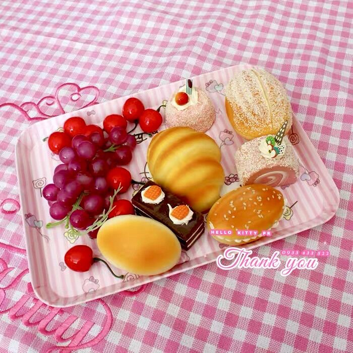 [Freeship MAX] Mâm khay đựng đồ ăn Hello Kitty - Doremon Doraemon