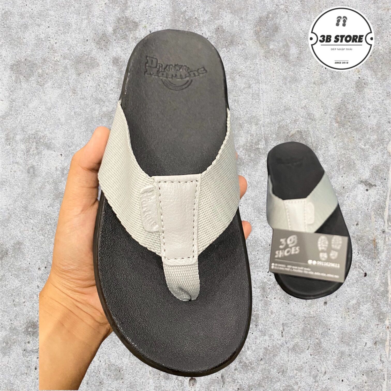 [GIÁ SỐC] Dép kẹp Dr Mana (quai xám ) hàng chuẩn Thái Lan BẢO HÀNH 6 THÁNG