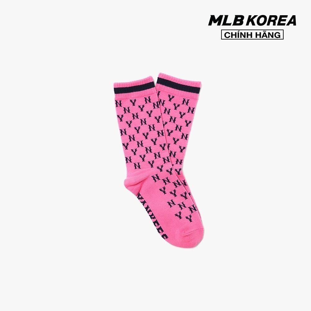 Mlb - vớ cổ cao monogram stripe 3asol0416-50pkd