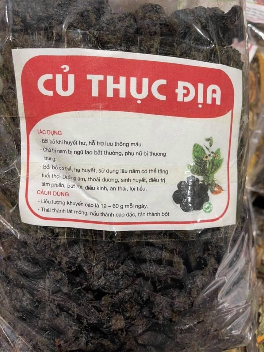 Củ THỤC ĐỊA LOẠI NGOn THƠM DẺO 500g